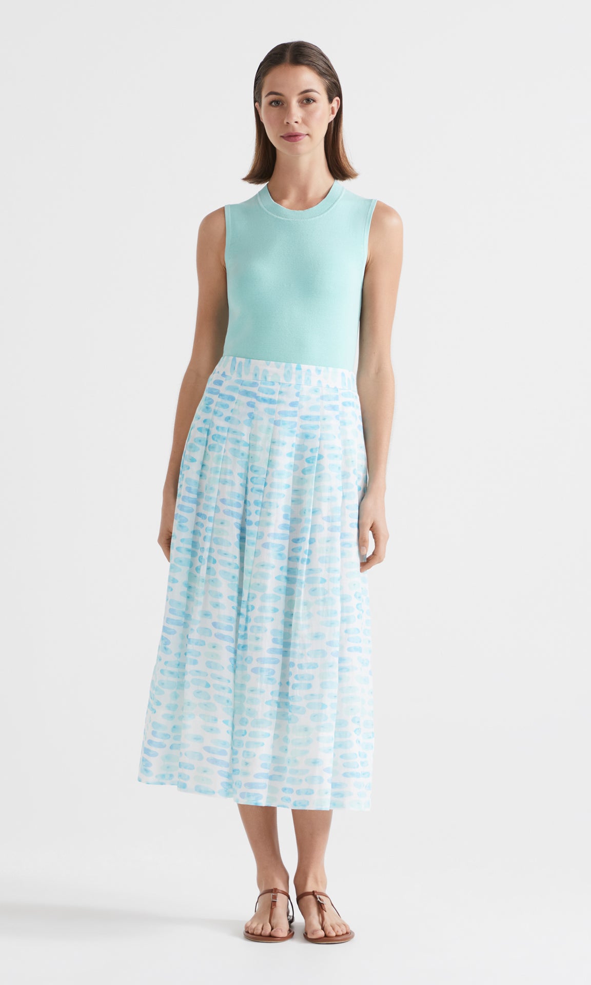 Seascape Skirt Azure