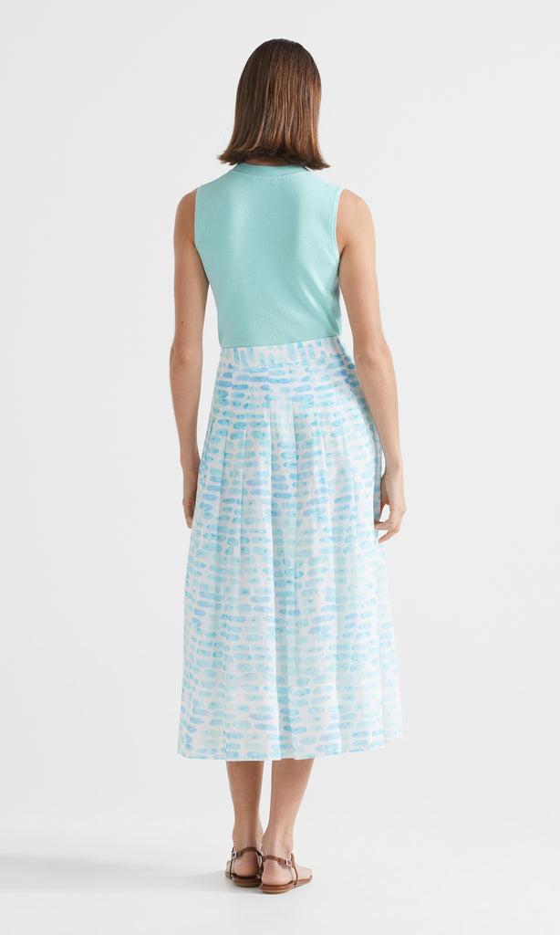 Seascape Skirt Azure