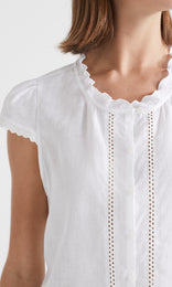 Sahara EmbelishedTop White