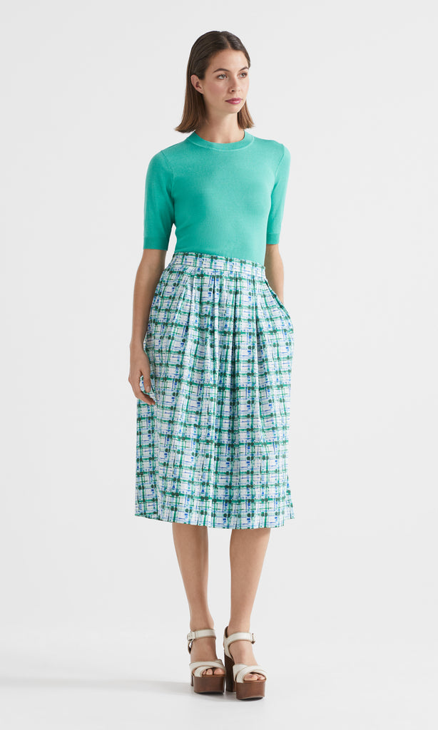 Escher Skirt Emerald