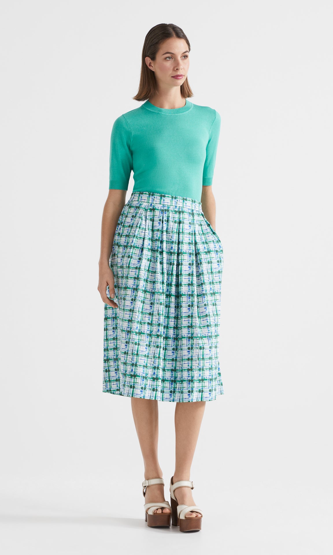 Escher Skirt Emerald