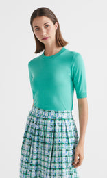 Vera S/S Crew Teal