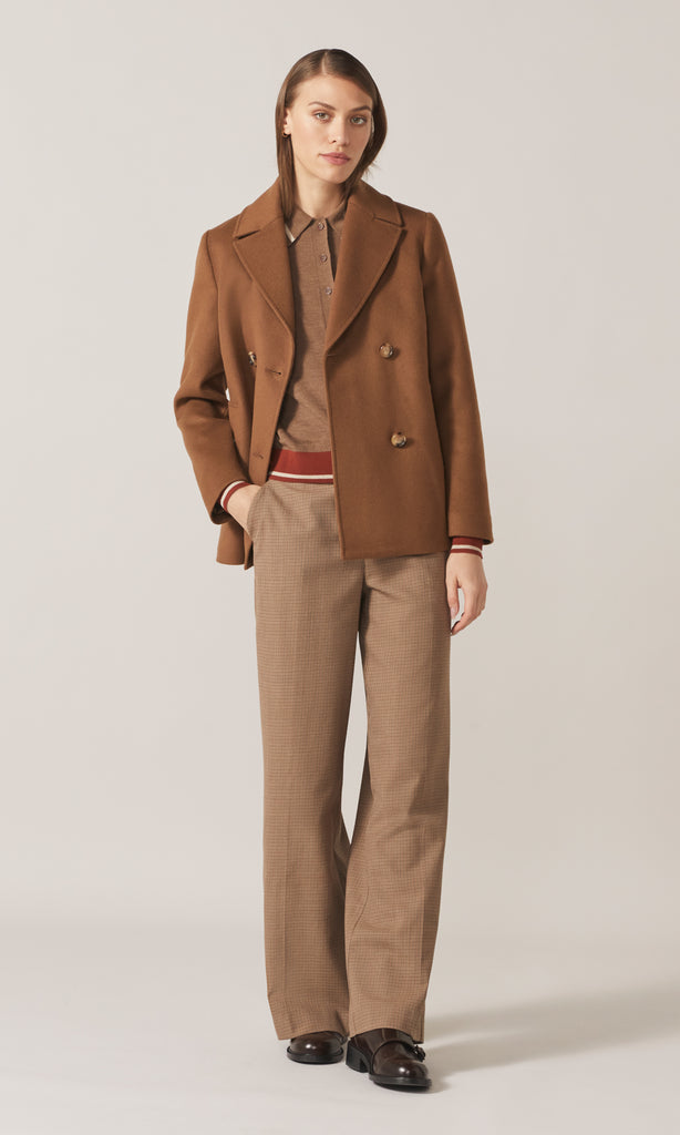 Kelly Dble Breasted Coat Camel