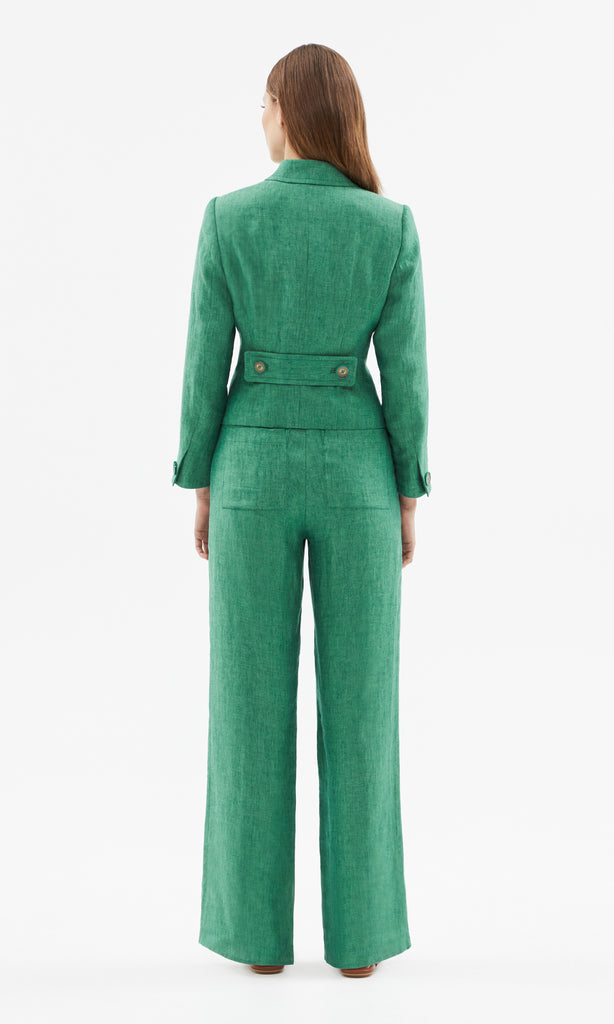 Chatelet Wide Leg Pant  Sea Green