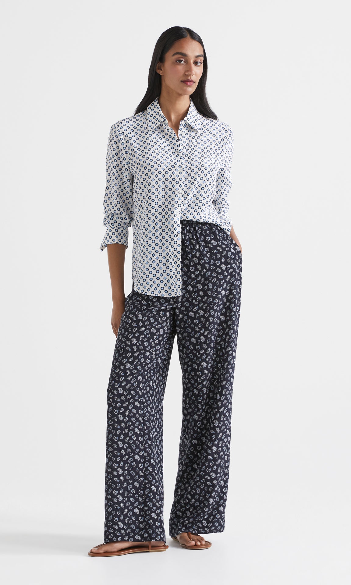Paisley Pant Navy