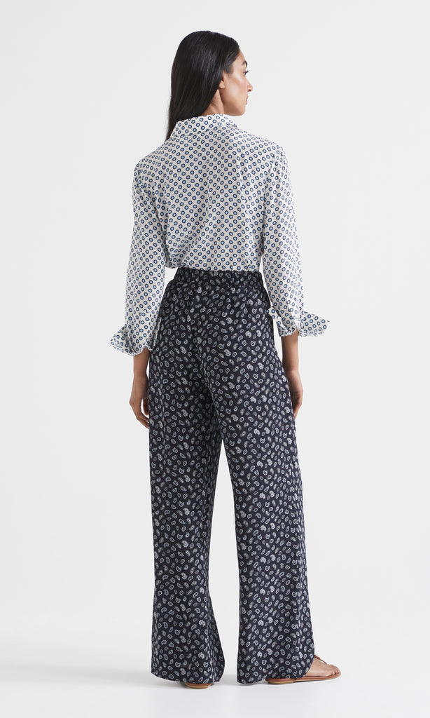 Paisley Pant Navy