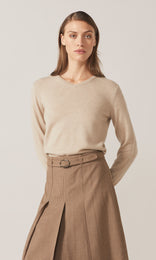 Lytton LS Vee Knit Birch