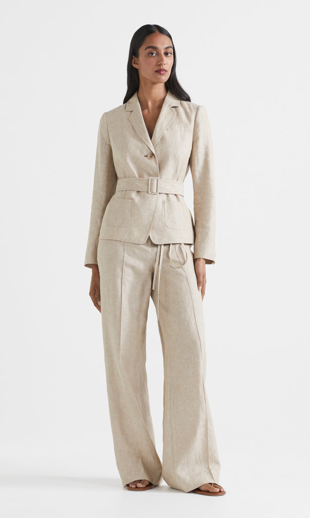 Atacama Belted Jacket Sandstone