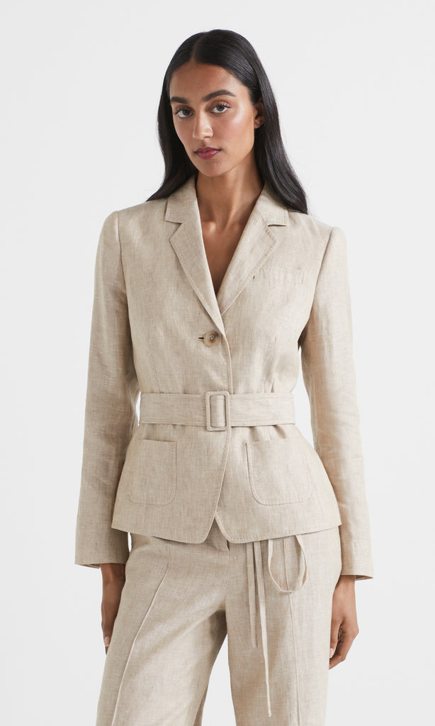 Atacama Belted Jacket Sandstone