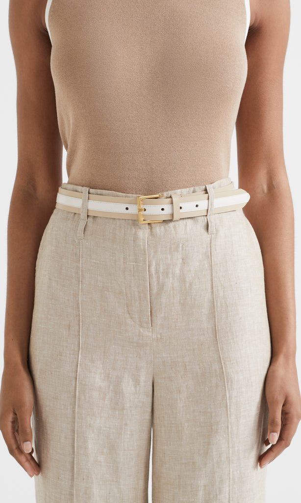 Regatta Two Tone Belt Parchment