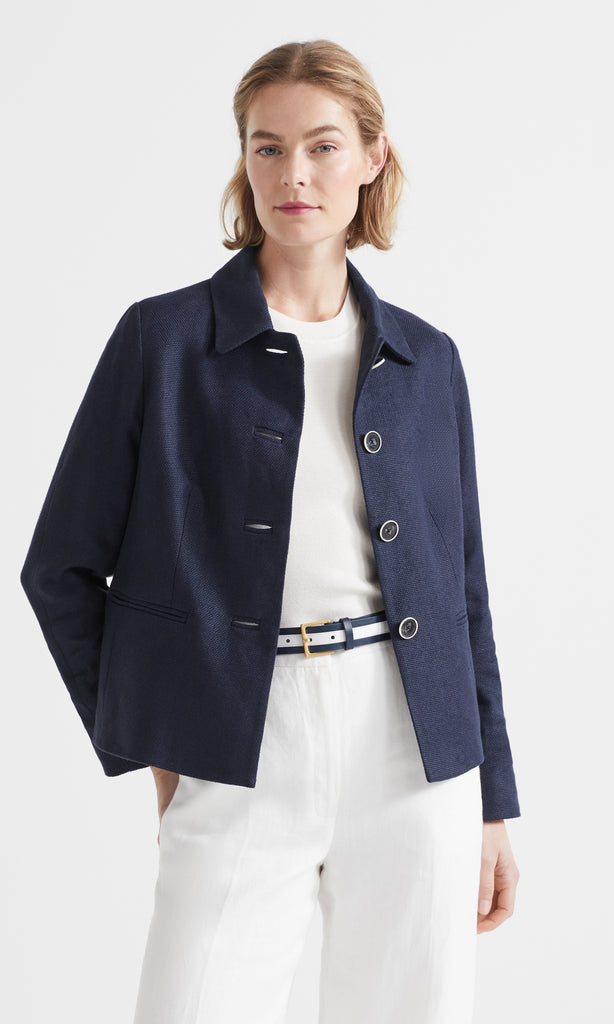 Cernobbio Relaxed Jacket Navy