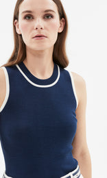 Rapallo Tank Navy/Ivory