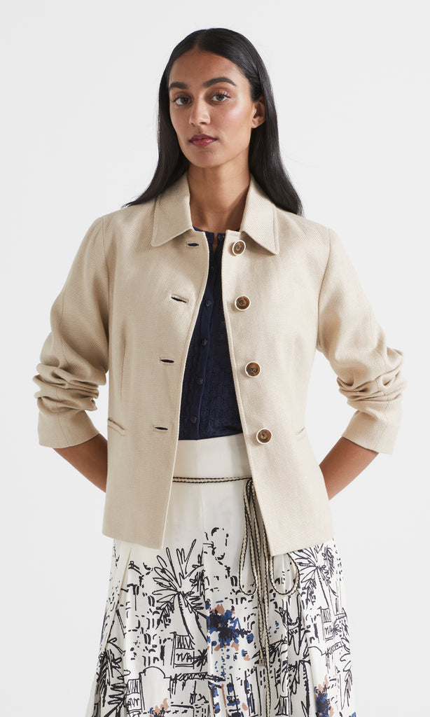 Cernobbio Relaxed Jacket Neutral