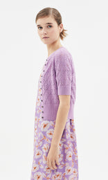 Novara S/S Cardigan Violet