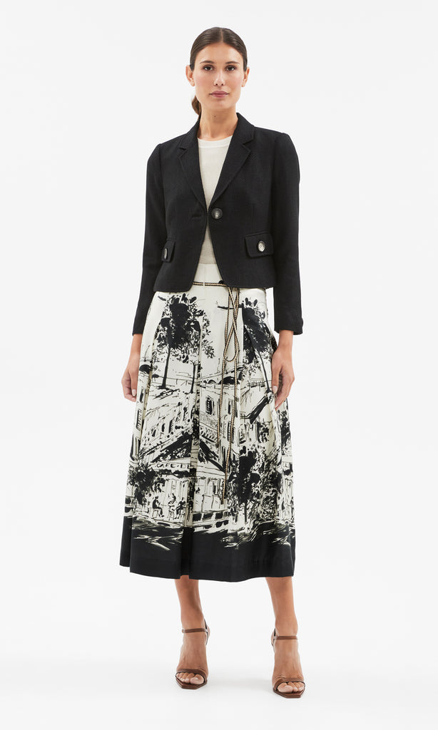 Volterra Single Button Blazer Black