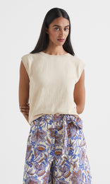 Florent Knit Vest Flax