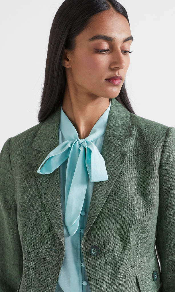 Liguria Single Button Jacket Green