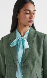 Liguria Single Button Jacket Green