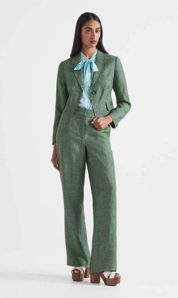 Liguria Single Button Jacket Green
