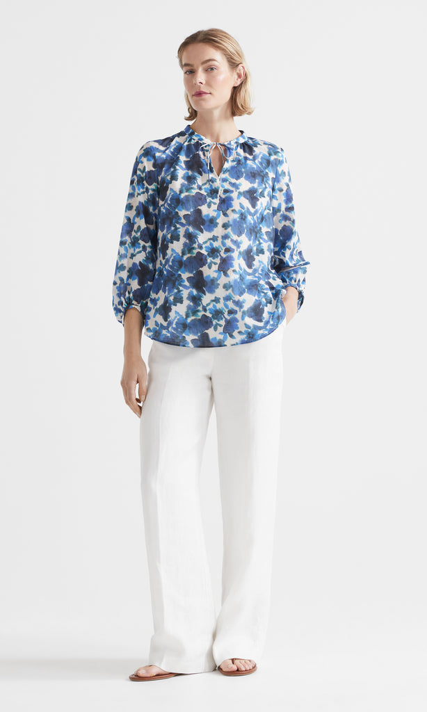 Corfu LS Blouse Ink