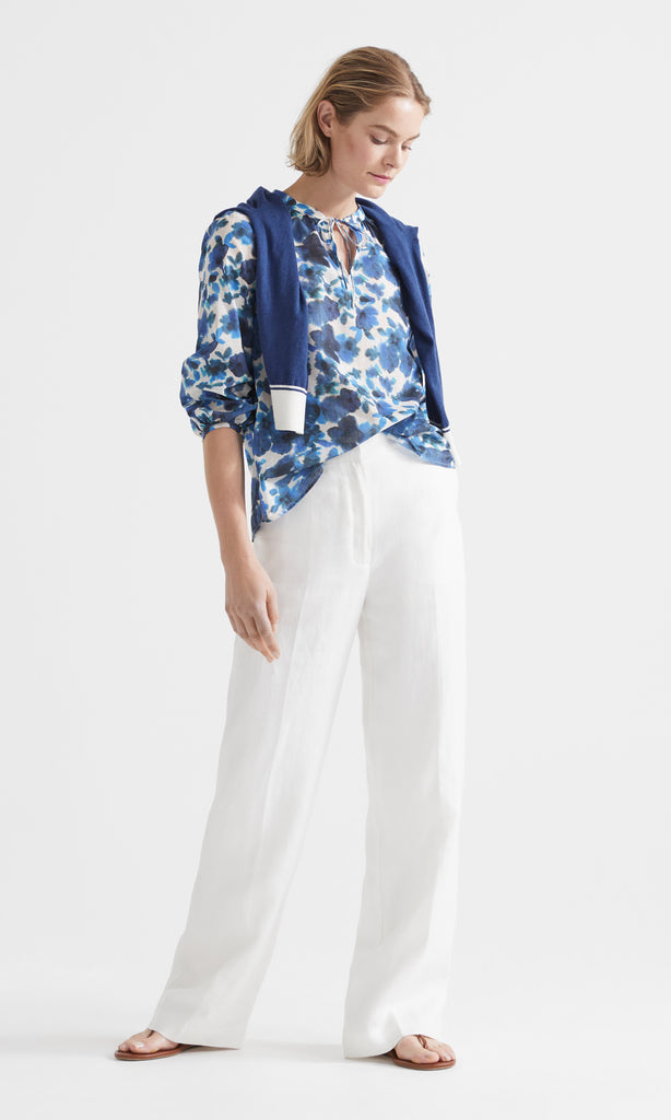Corfu LS Blouse Ink