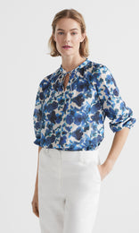Corfu LS Blouse Ink