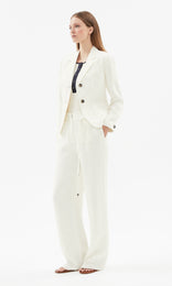 Carnaby Pant withTie belt Ivory
