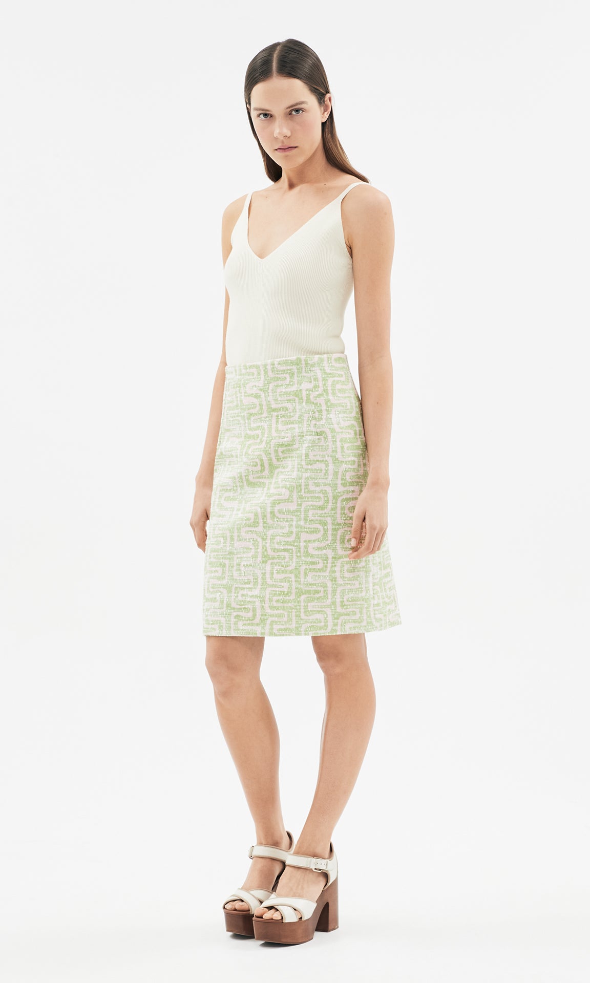 Garcia Skirt Pistachio/Blush