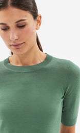 Rapallo S/Sleeve Crew Moss