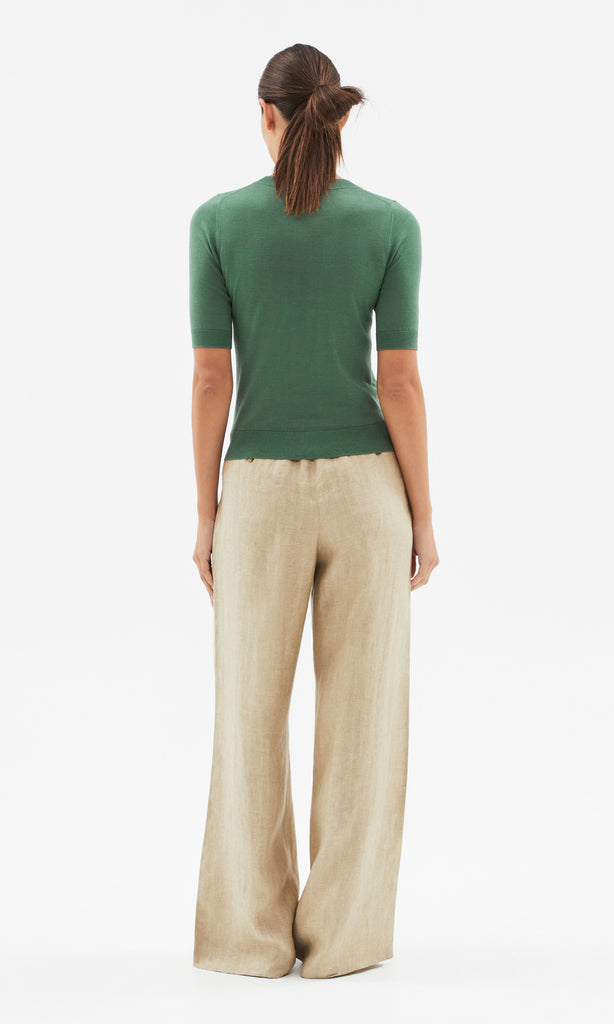 Rapallo S/Sleeve Crew Moss