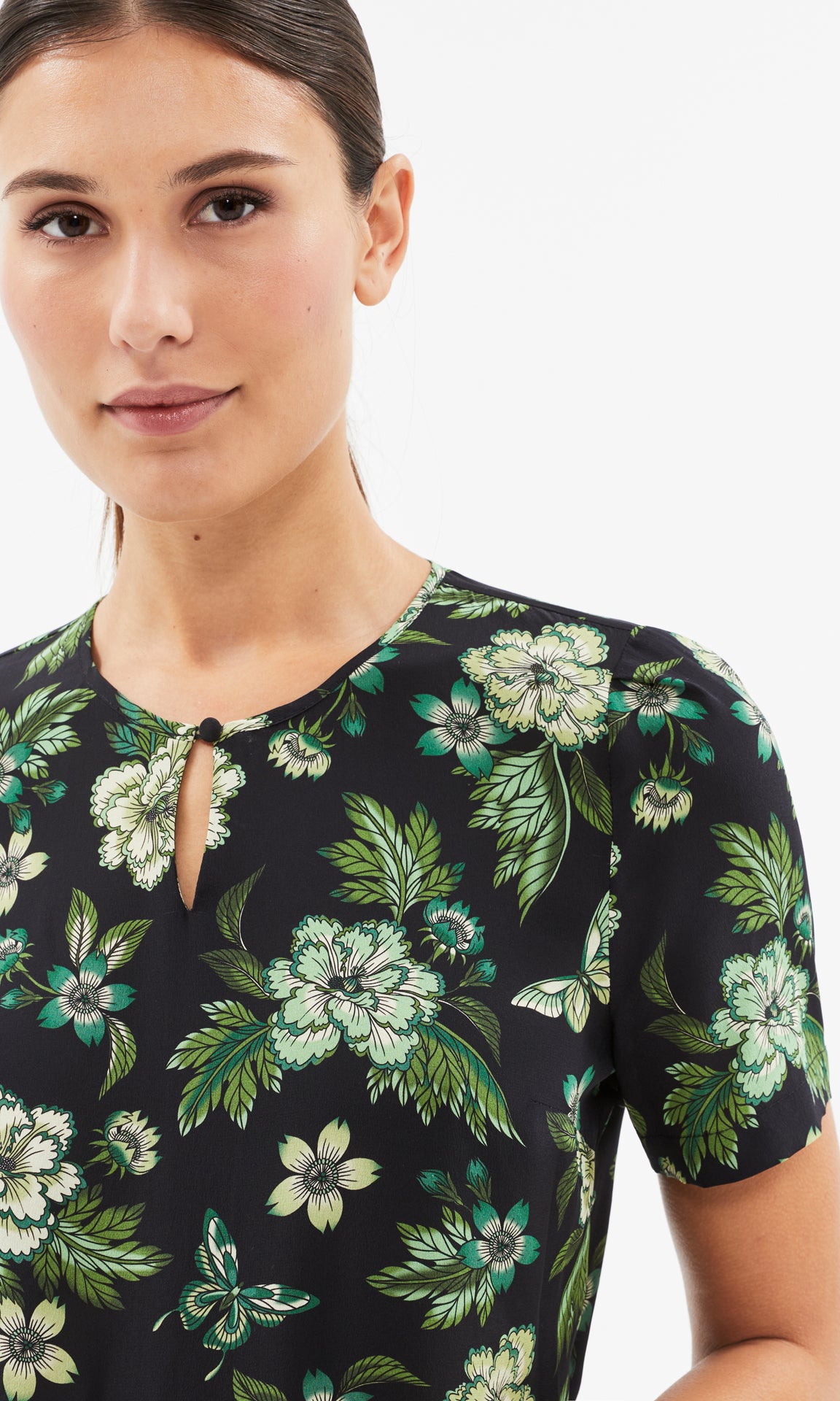 Aleria Top Blk/Green