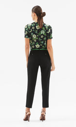 Aleria Top Blk/Green