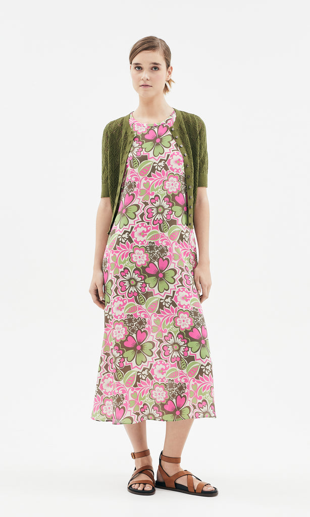 Calypso Dress Pistachio/Pink