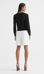 Vera Cardigan Black/Ivory
