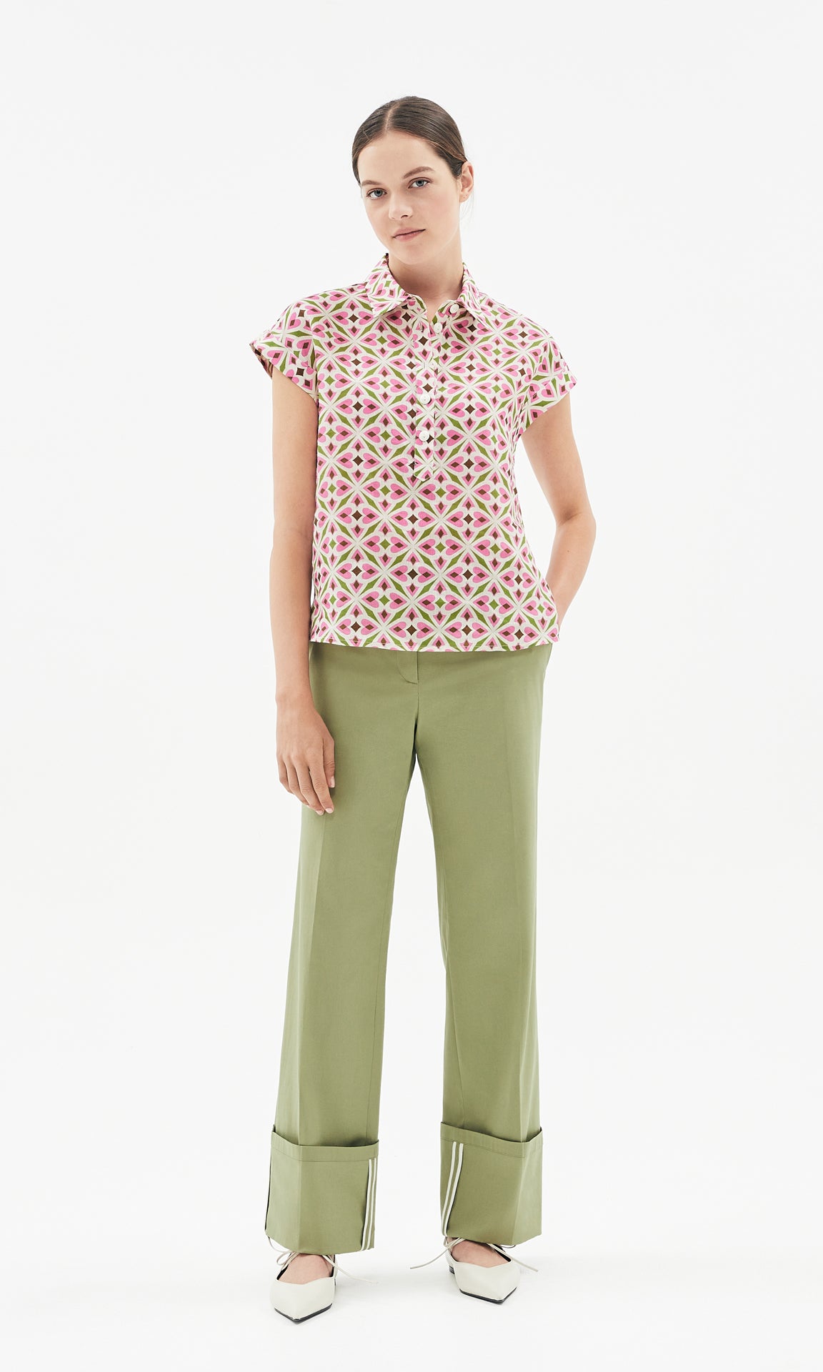 Sistina Top Pistachio/Blush