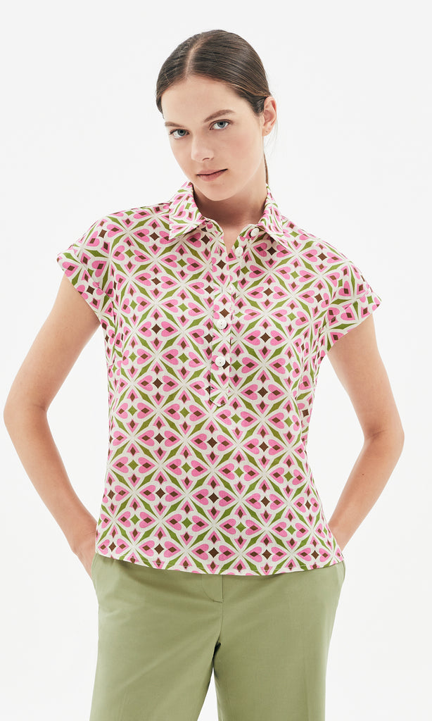 Sistina Top Pistachio/Blush