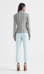 Glenda Plaid Jacket  Sky
