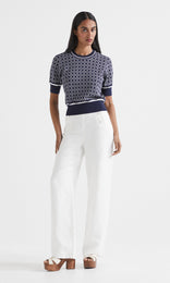 Rousse SS Crew Navy/Ivory R