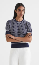 Rousse SS Crew Navy/Ivory R