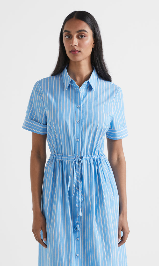 Prescott SS Shirt Dress Lagoon