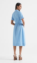 Prescott SS Shirt Dress Lagoon