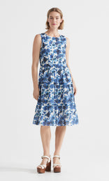 Corfu tiered Dress Ink