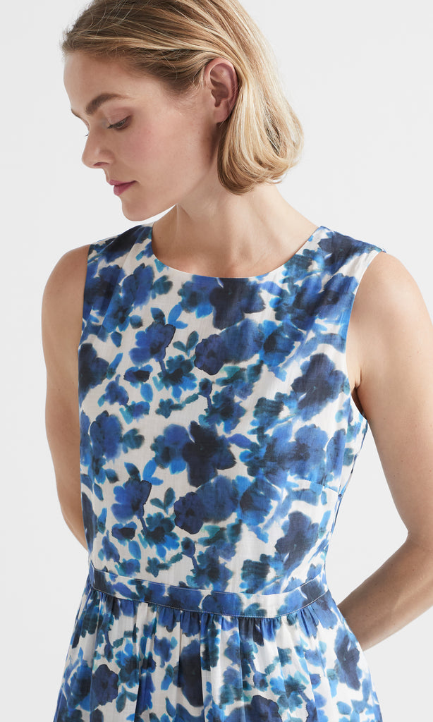 Corfu tiered Dress Ink