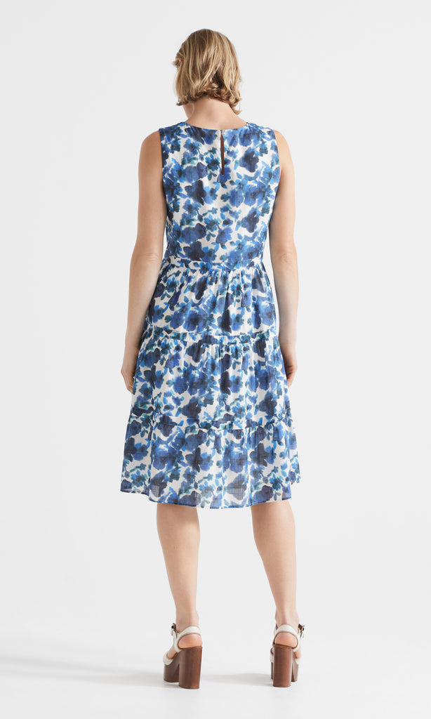 Corfu tiered Dress Ink
