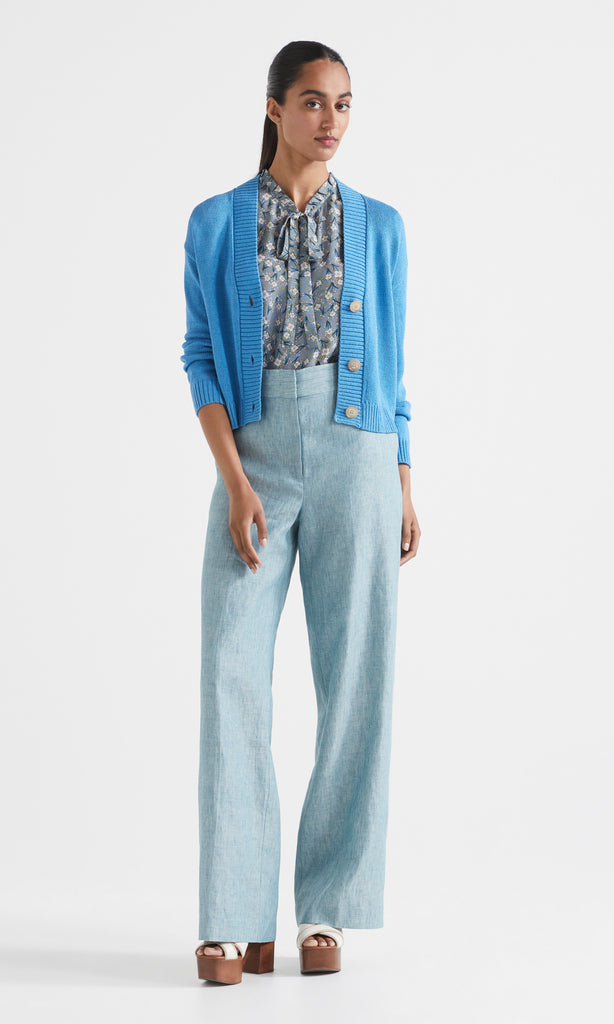 Spiga Knit Cardigan Sky