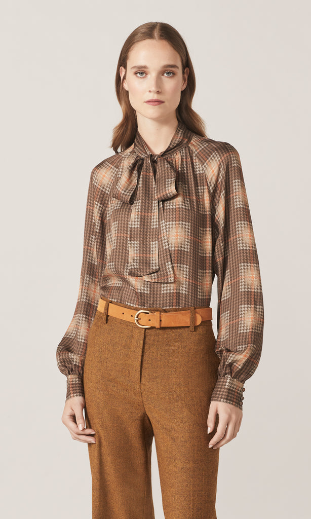 Katie Tie Blouse Biscuit