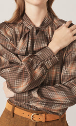 Katie Tie Blouse Biscuit