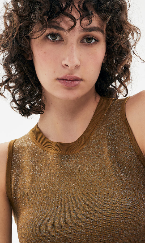 Messina Sleeveless Knit Bronze