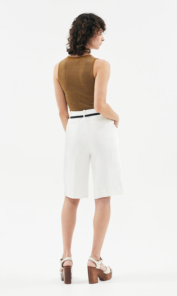 Davoli Tailored Short Ivory