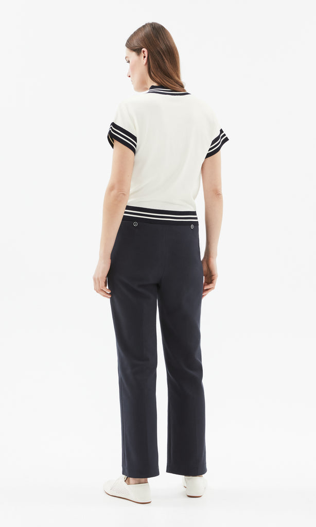 Nouvelle Straight Leg Pant Navy